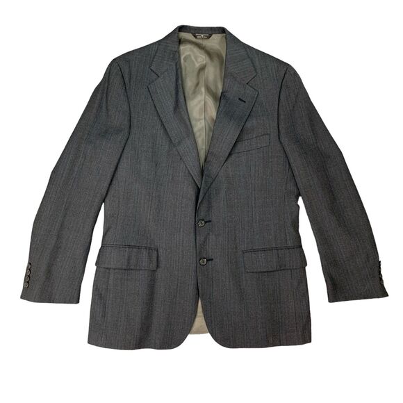 Vintage Ralph Lauren Blazer Mens 42 Polo University Club Gray Purple Blue - Picture 1 of 14